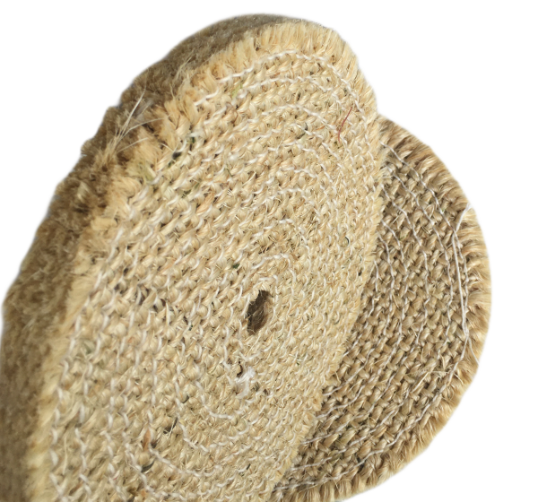 Pure Sisal Buffing Wheel | Untreated Sisal Wheel for Metal Polishing