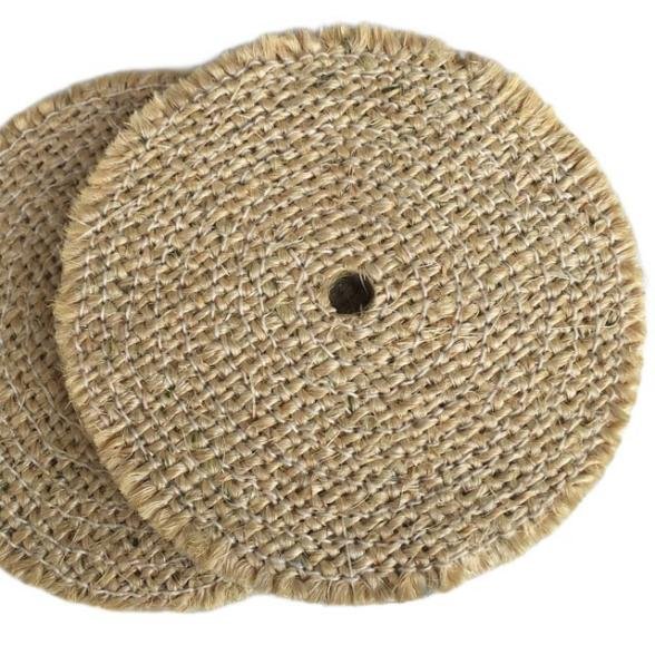 Pure Sisal Buffing Wheel | Untreated Sisal Wheel for Metal Polishing