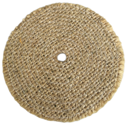 Pure sisal buffing wheel dry untreated sisal wheel for metal medium polishing