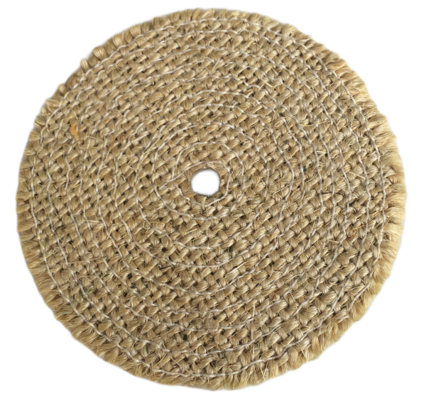 Pure sisal buffing wheel dry untreated sisal wheel for metal medium polishing